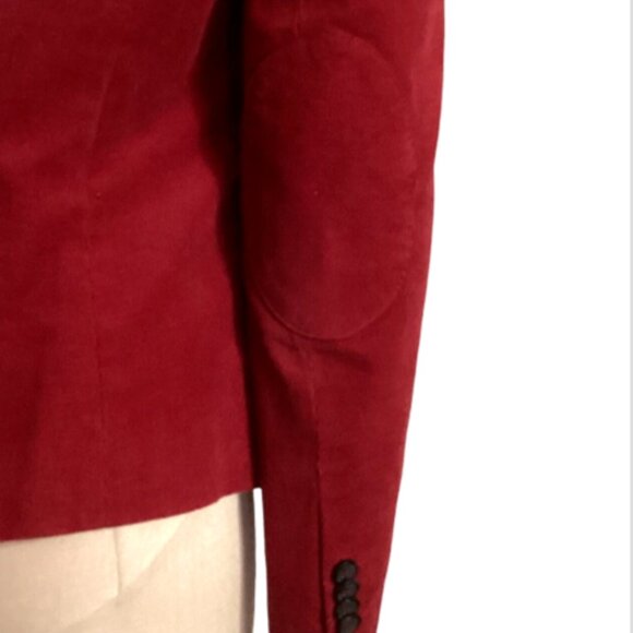 “346” Brooks Brothers Corduroy Blazer Jacket Sz 8 Red #270L - Picture 6 of 10